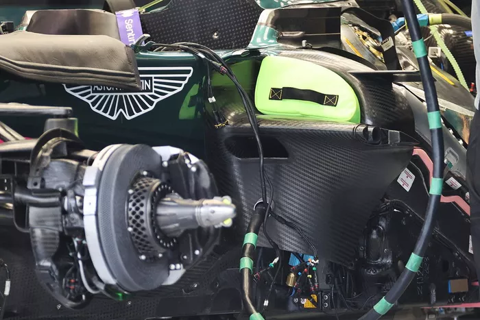 Detalle del Aston Martin AMR21