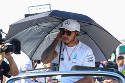 Lewis Hamilton, Mercedes AMG F1 on the drivers parade