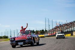 Sebastian Vettel, Ferrari en el desfile de pilotos