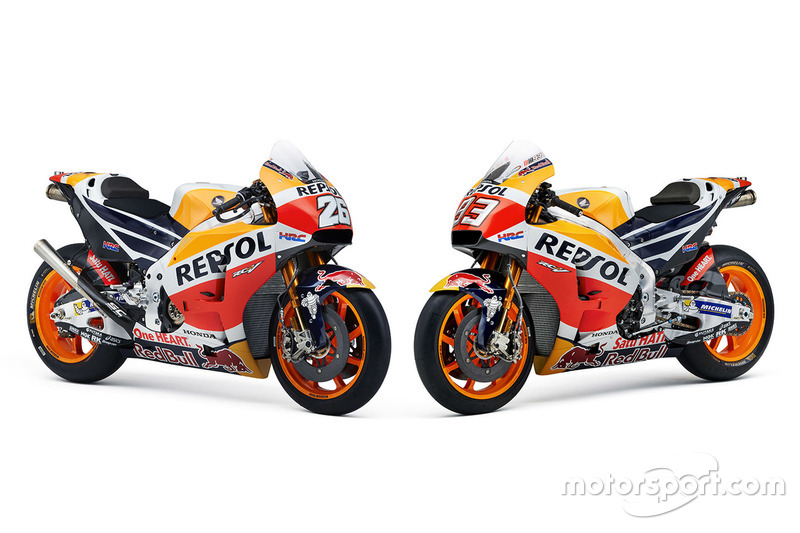 Bikes of Dani Pedrosa, Repsol Honda Team and Marc Marquez, Repsol Honda Team