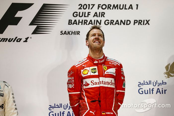 Sebastian Vettel foi o grande vencedor do GP do Bahrein, neste domingo e agora lidera o campeonato por sete pontos de diferença.