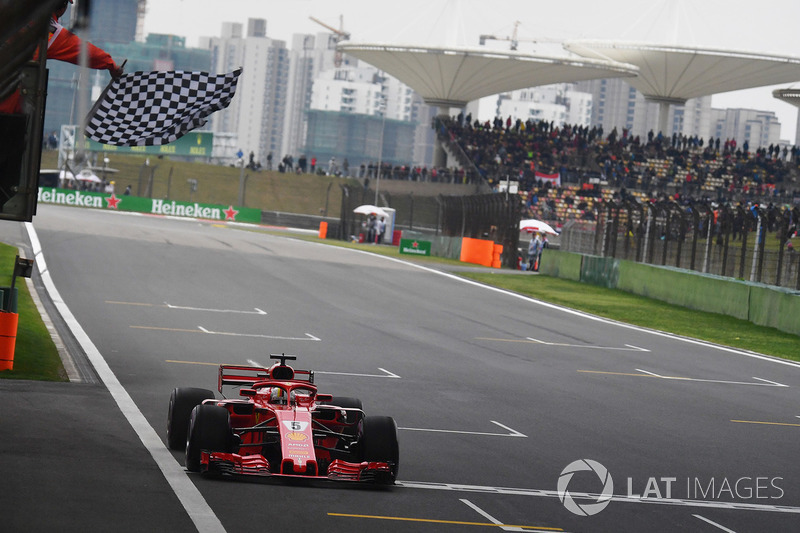 Polesitter Sebastian Vettel, Ferrari