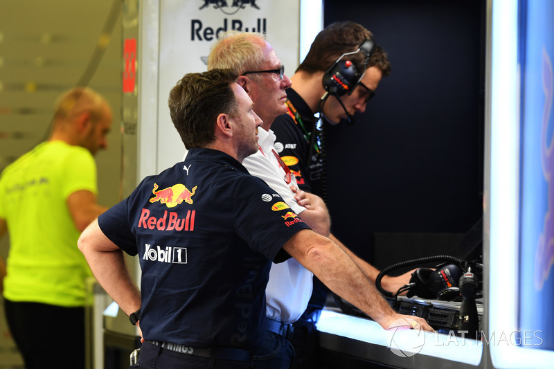 Christian Horner, Red Bull Racing Team Principal, Dr Helmut Marko, Red Bull Motorsport Consultant