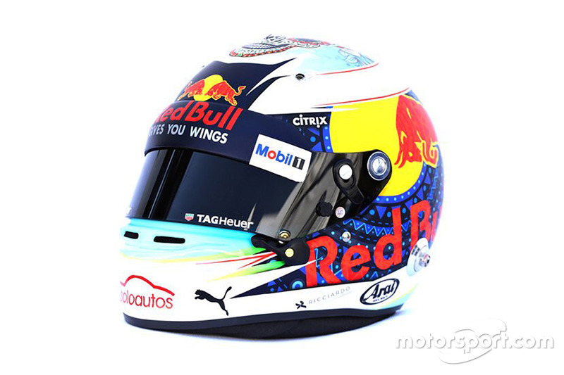 Capacete especial de Daniel Ricciardo, Red Bull Racing