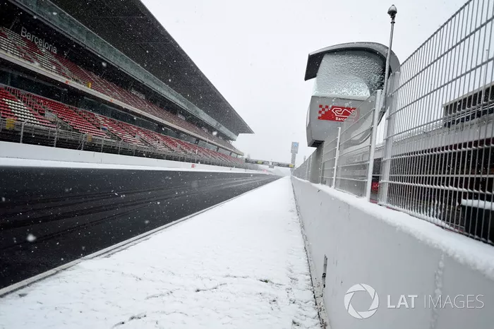 La nieve protagoniza la tercera sesión de test de pretemporada 2018