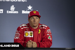 Kimi Raikkonen, Ferrari lors de la conférence de presse