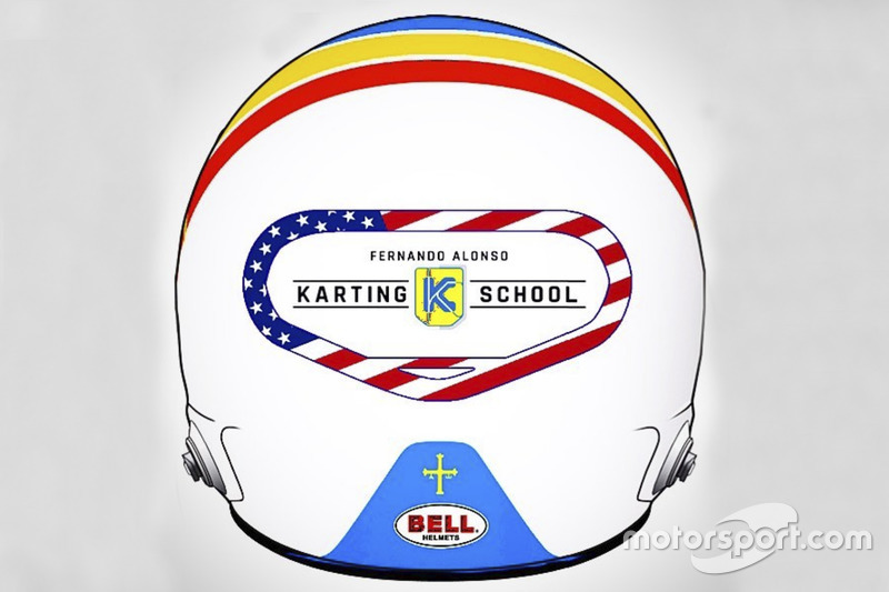 Il casco speciale di Fernando Alonso per la 24 Ore di Daytona