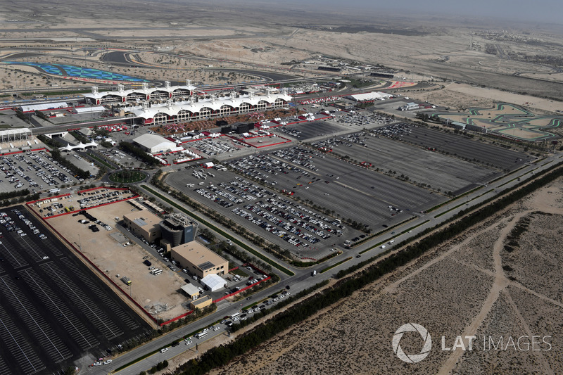 Vista aérea del circuito internacional de Bahrein