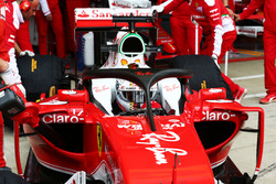 Sebastian Vettel, Ferrari SF16-H met de Halo 2