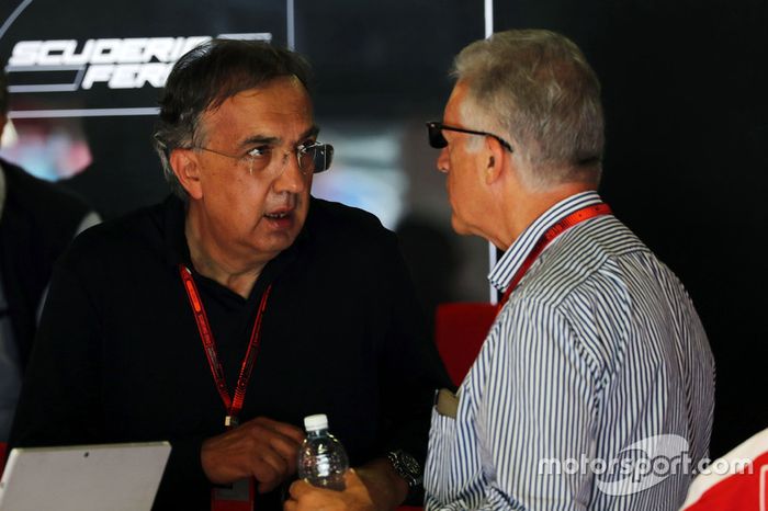 Sergio Marchionne, Presidente de Ferrari y CEO de Fiat Chrysler Automobiles y Piero Ferrari, Ferrari