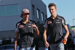 Carlos Sainz Jr., Scuderia Toro Rosso avec Daniil Kvyat, Scuderia Toro Rosso