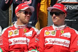 Sebastian Vettel, Ferrari y Kimi Raikkonen, Ferrari