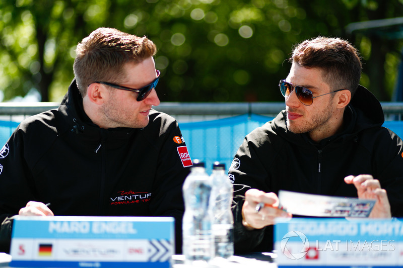 Maro Engel, Venturi Formula E Team, Edoardo Mortara, Venturi Formula E Team, at the autograph session