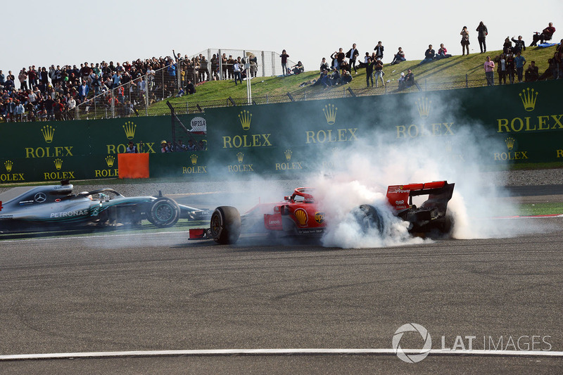 Chine - Max Verstappen/Sebastian Vettel (course)
