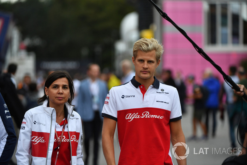 Marcus Ericsson, Sauber, Maria Guidotti, Sauber