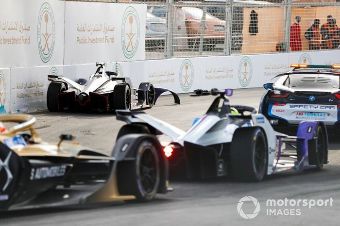 Sam Bird, Virgin Racing, Audi e-tron FE06 tras su accidente