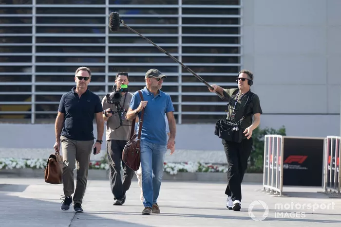 Christian Horner, Director del equipo Red Bull Racing Adrian Newey, Director de Tecnología de Red Bull Racing