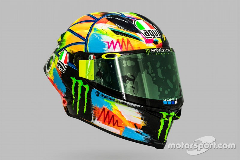 Helmet of Valentino Rossi, Yamaha Factory Racing
