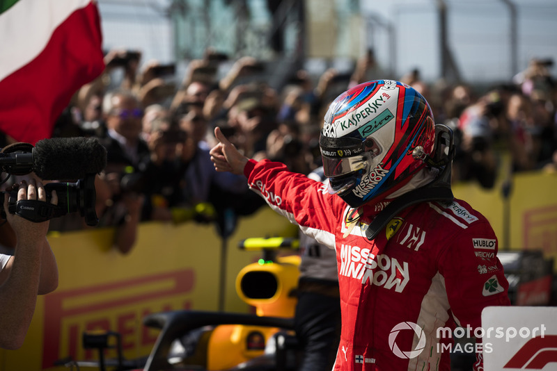 Pemenang balapan, Kimi Raikkonen, Ferrari