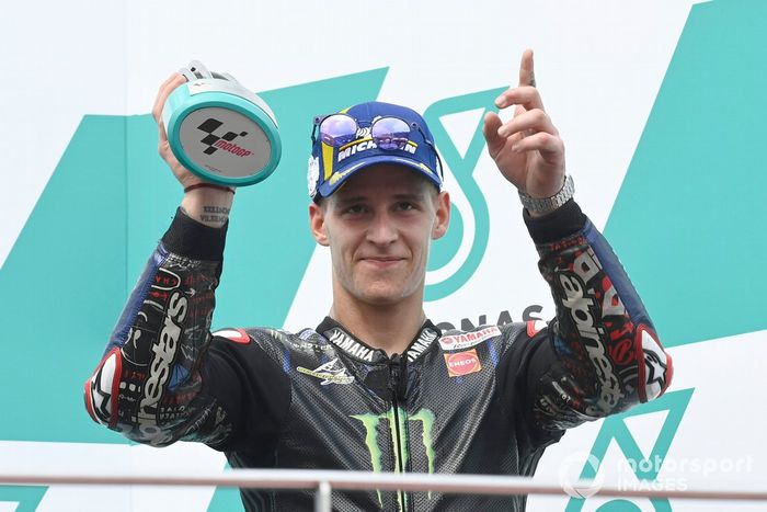 Podio: tercer lugar Fabio Quartararo, Yamaha Factory Racing