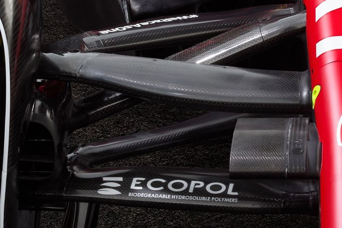 Ferrari SF-23. detalle suspensión