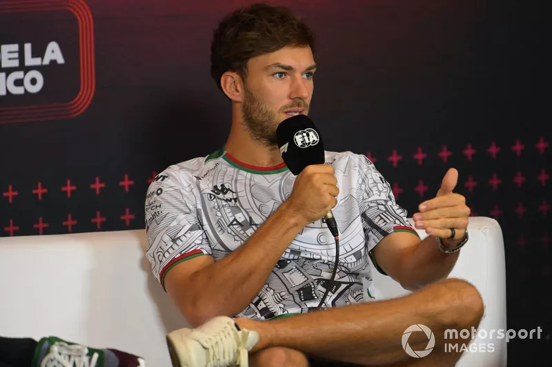 Pierre Gasly, Alpine F1 Team, in the Press Conference 