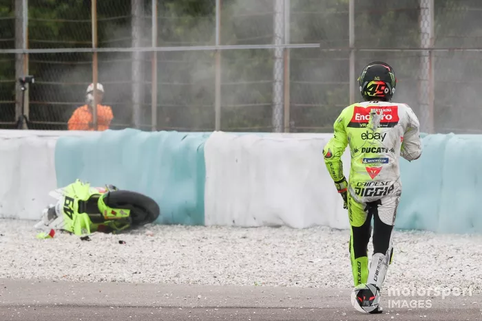 Fabio Di Giannantonio, VR46 Racing Team Crash