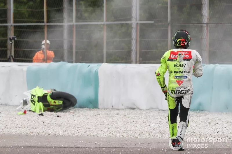 Fabio Di Giannantonio, VR46 Racing Team Crash