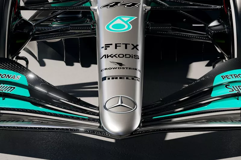 Gros plan sur la Mercedes W13