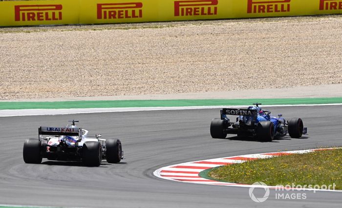 George Russell, Williams FW43B, Nikita Mazepin, Haas VF-21