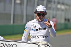 Fernando Alonso, McLaren on the drivers parade