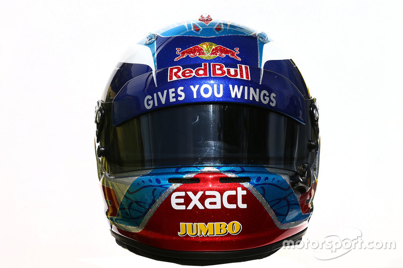 The helmet of Max Verstappen, Scuderia Toro Rosso