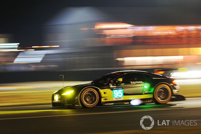 34°: #95 Aston Martin Racing Aston Martin Vantage: Nicki Thiim, Marco Sorensen, Richie Stanaway