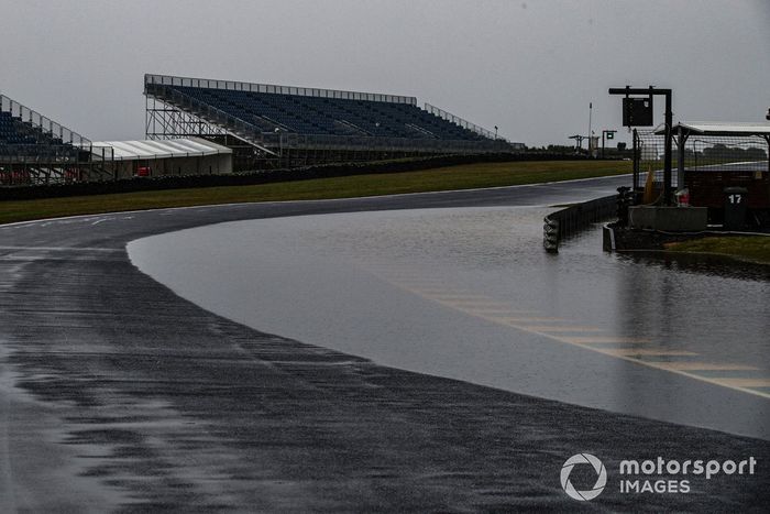 Rain on track