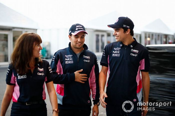 Sergio Perez, Racing Point, y Lance Stroll, Racing Point 