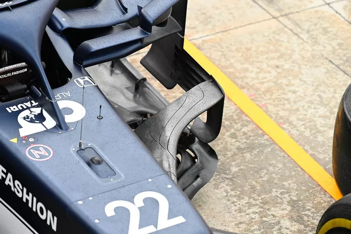AlphaTauri AT02 bargeboard detail