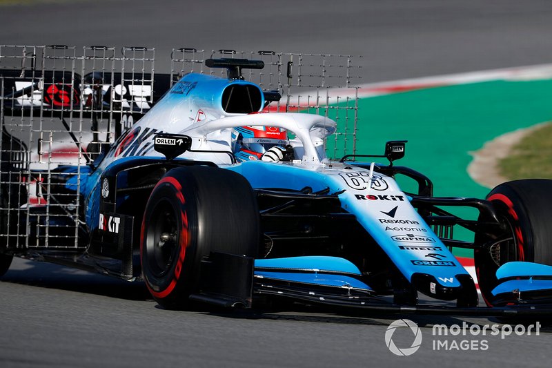 George Russell, Williams FW42 with aero sensors