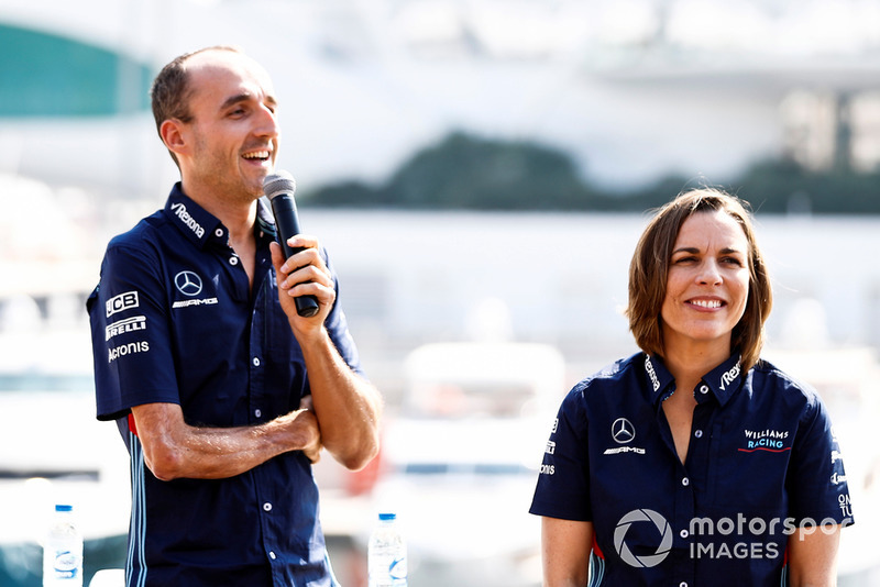 Claire Williams, directrice, Williams Racing, annonce Robert Kubica comme titulaire pour 2019