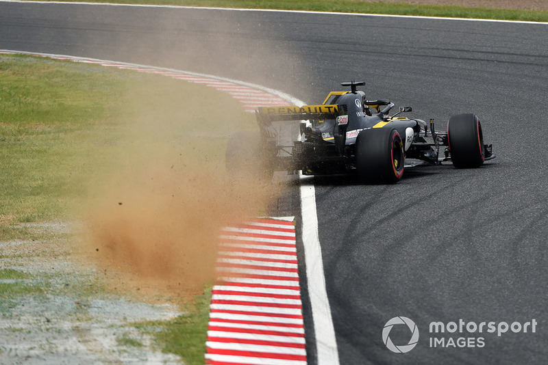 Nico Hulkenberg, Renault Sport F1 Team R.S. 18 hace un trompo y choca