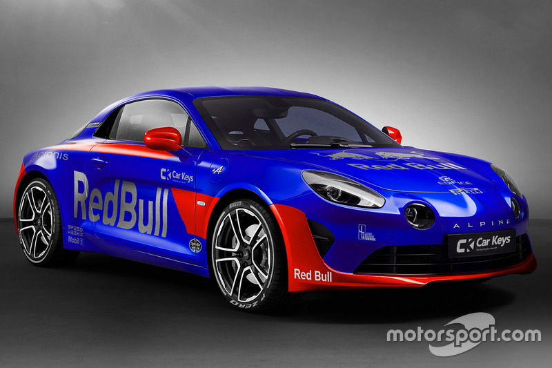 Alpine A110 in Toro Rosso livery