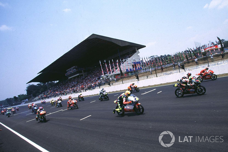 Start zum 125er-Rennen in Sentul 1997