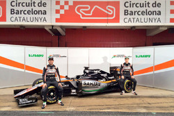 Серхио Перес, Sahara Force India F1 и Нико Хюлькенберг, Sahara Force India F1 представляют машину Sahara Force India F1 VJM09
