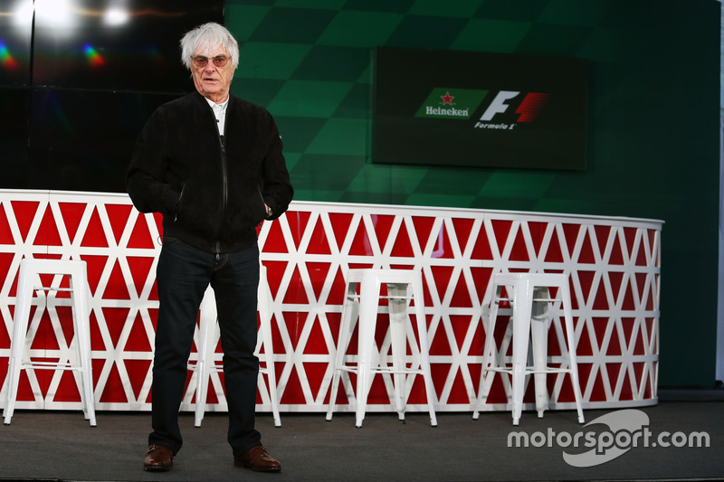 Bernie Ecclestone, anounces an F1 sponsorship deal with Heineken