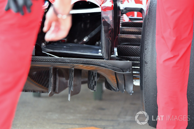 Ferrari SF71H, dettaglio del diffusore