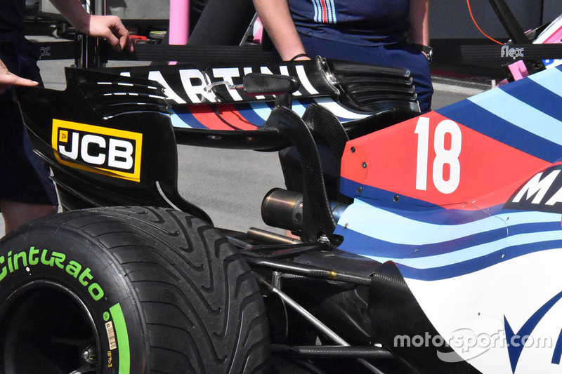 Williams FW41 arka kanat detay