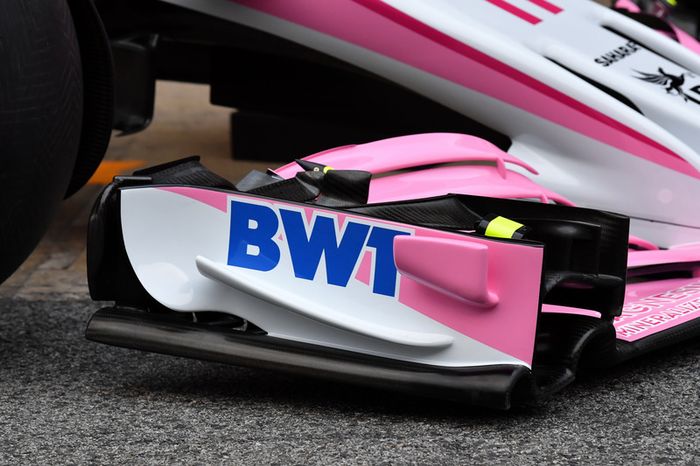 Sahara Force India VJM11 front wing detail