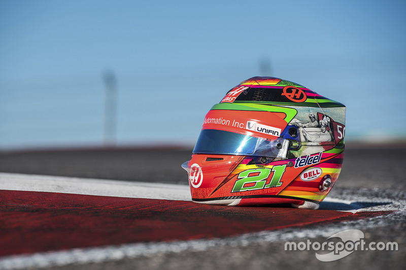 El casco edición especial que utilizará Esteban Gutiérrez, Haas F1 Team para el GP de México