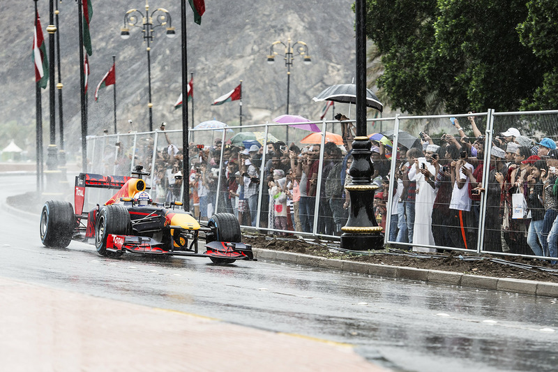 David Coulthard, Red Bull Racing durante el show run en Omán