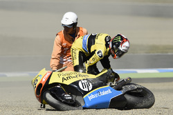 Alex Rins, Paginas Amarillas HP 40, Crash