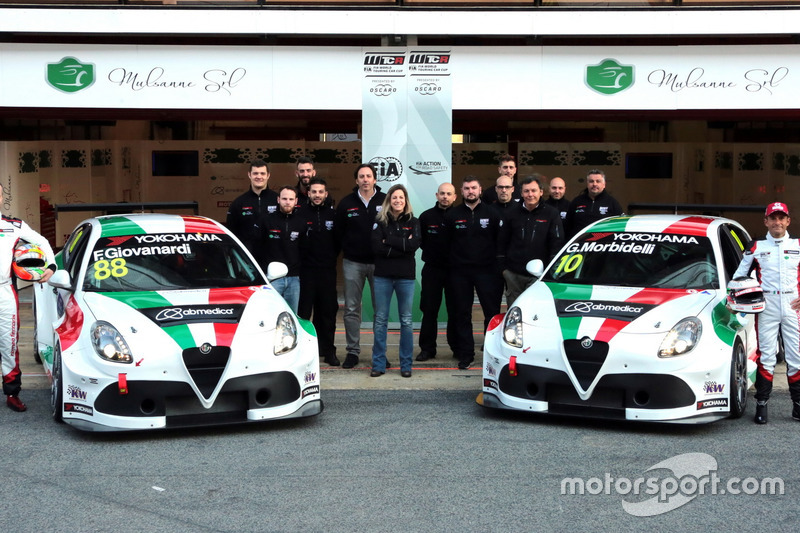 Fabrizio Giovanardi, Team Mulsanne Alfa Romeo Giulietta TCR, Gianni Morbidelli, Team Mulsanne Alfa Romeo Giulietta TCR with the team